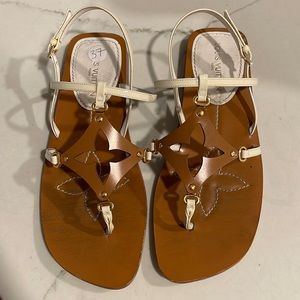 Louis Vuitton Patent Leather Sandals